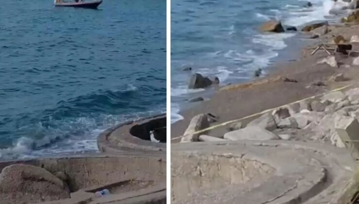 Zonguldak’ta kıyıya askeri amaçlı olduğu değerlendirilen İHA vurdu
