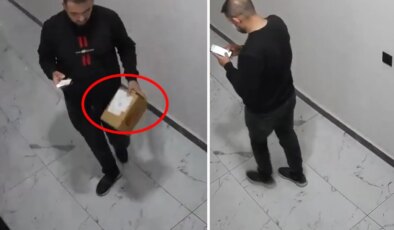 Kargoyu kameraya bakarak kırdı