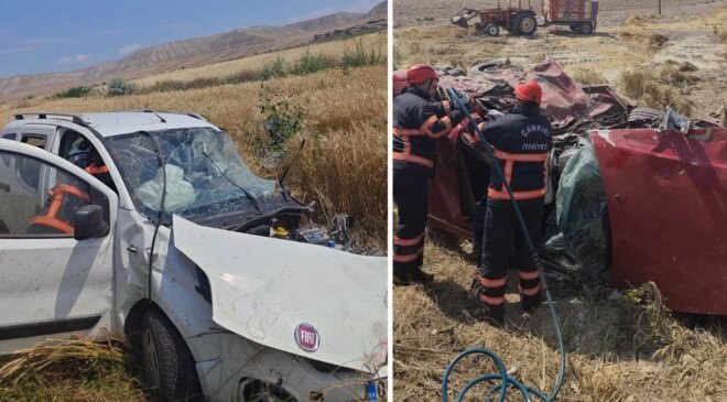 Çankırı’da hafif ticari araç ile otomobil çarpıştı, 3 kişi öldü, 4 kişi yaralandı