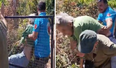 Kendini yakmak isteyen yaşlı kadın makilik alanı ateşe verdi