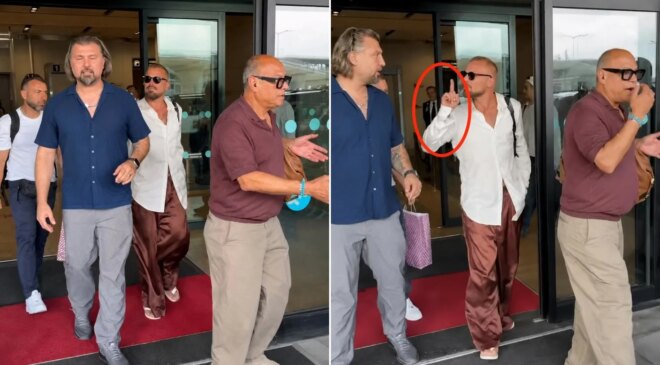 İstanbul’a gelen Ricky Martin, basınla arasına giren korumasını sakinleştirdi