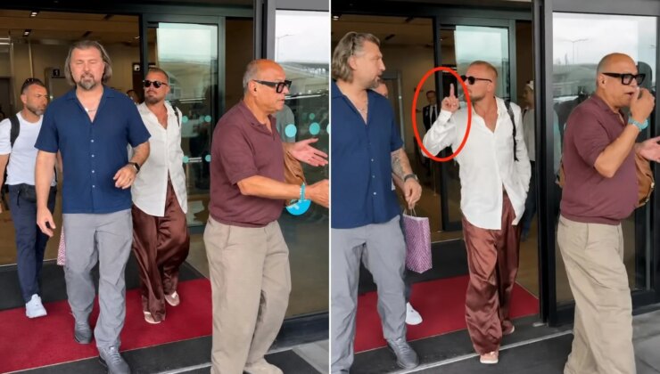 İstanbul’a gelen Ricky Martin, basınla arasına giren korumasını sakinleştirdi