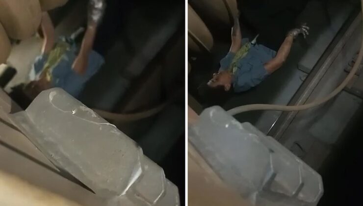 Marmaray’da raylara oturan yolcu trenin altında sıkıştı