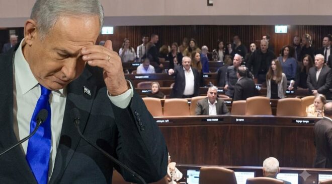Netanyahu, İsrail Meclisi’nde “utan” sloganlarıyla protesto edildi