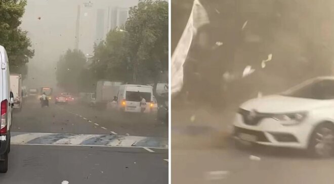 İstanbul’da fırtına ortalığı savaş alanına çevirdi