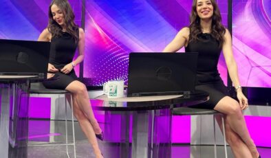 Sunucu Melike Çelik, havuz başından bikinili video paylaştı