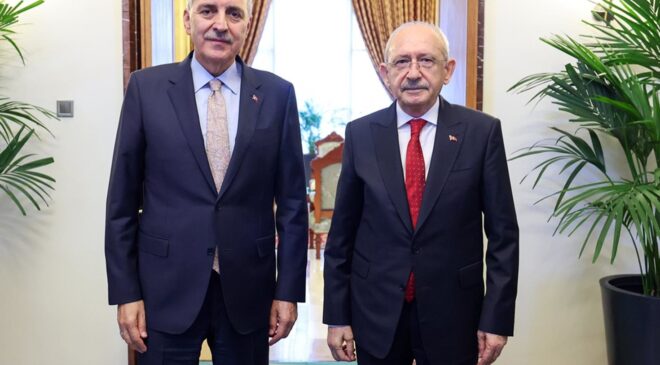 TBMM Başkanı Numan Kurtulmuş, Kılıçdaroğlu ile görüştü