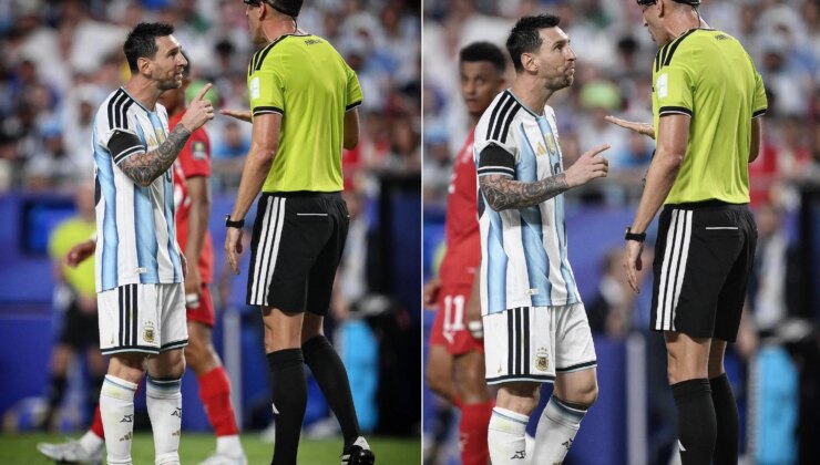 Messi, Portekizli hakeme ayar verdi: Benimle saygılı konuş