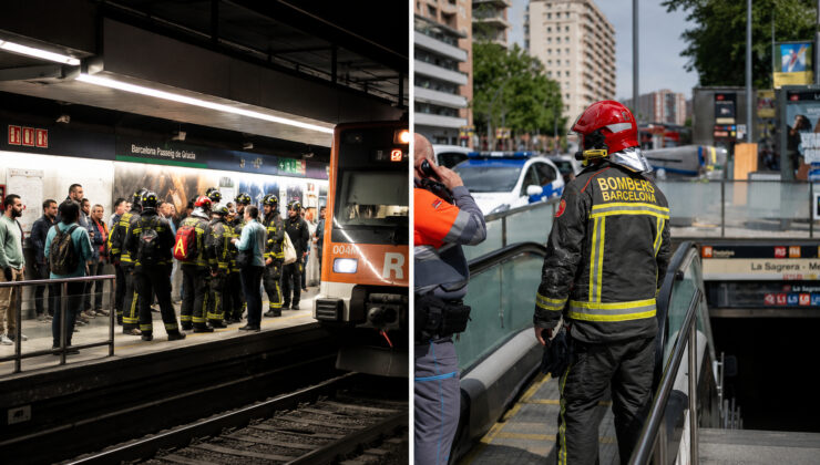 Barcelona metrosunda yangın paniği: 39 yolcu hastaneye kaldırıldı
