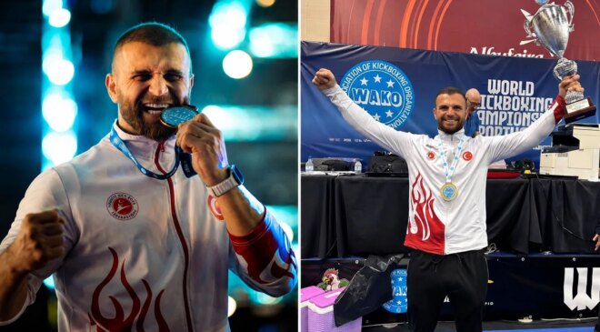 Ringe çıkmadan tarih yazdı: Milli sporcu Kadir Yıldırım maç yapmadan 32. kez şampiyon oldu