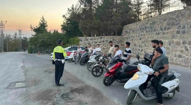 Motosiklet sürücülerine 3,9 milyon lira ceza