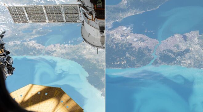 NASA’nın İstanbul görüntüleri hayran bıraktı! Boğaz turkuaza büründü