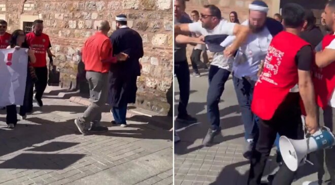 Gebze’deki NATO protestosunda büyük gerginlik! Ortalık bir anda karıştı