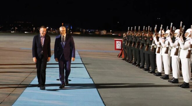Letonya Cumhurbaşkanı Rinkevics NATO Zirvesi için Ankara’ya geldi