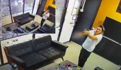 Önce emlakçıyı sonra kendini vurdu! Dehşet anları anbean kamerada