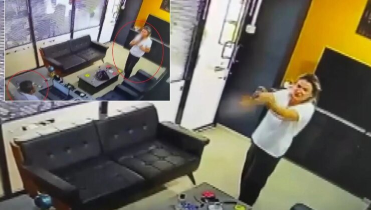 Önce emlakçıyı sonra kendini vurdu! Dehşet anları anbean kamerada