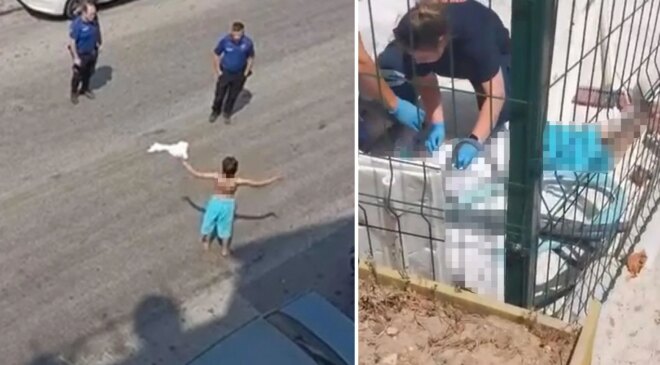 Yarı çıplak sokağa çıkan kadın daha sonra 3. kattan atladı