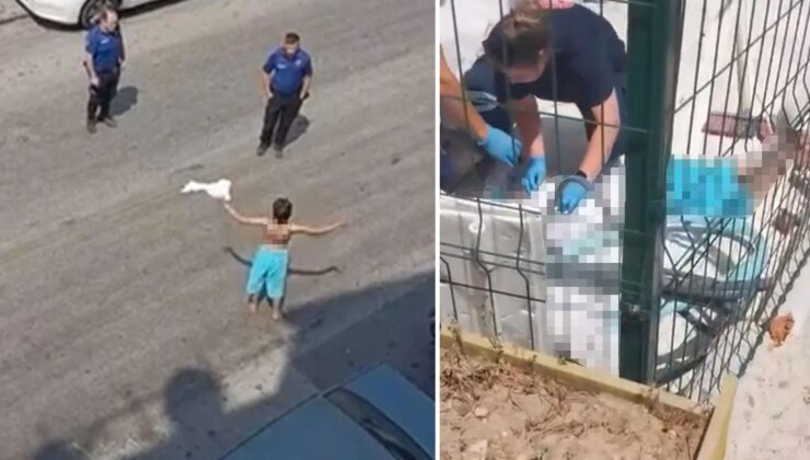 Yarı çıplak sokağa çıkan kadın daha sonra 3. kattan atladı