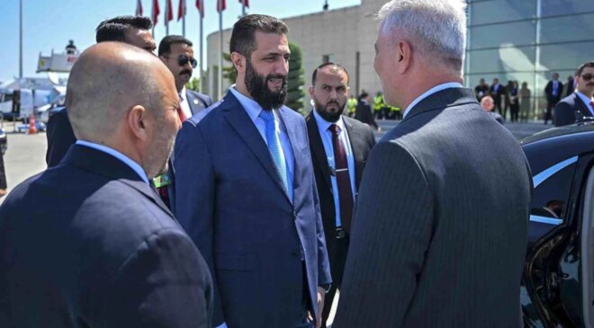 Suriye Cumhurbaşkanı Şara, Barrack ile görüştü
