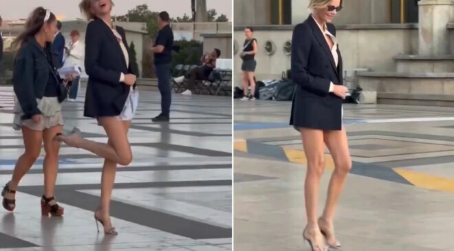 Paris’te Charlize Theron rüzgarı! Süper mini şortuyla yıllara meydan okudu
