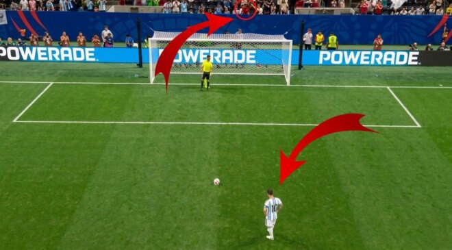Görüntüdeki ismi hepiniz tanıyorsunuz! Messi penaltıyı kaçırsın diye şekilden şekle girdi