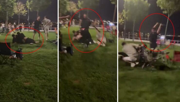 Pikniğe gidip dayak yediler: Yumruklar, sopalar havada uçuştu!