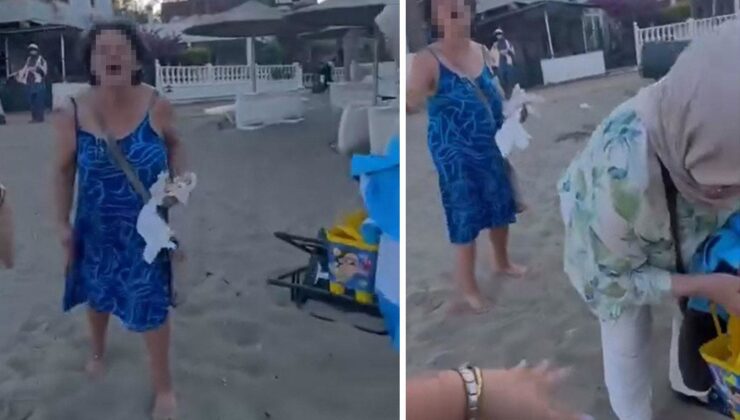 Plajda oturan başörtülü anne ile kızına skandal saldırı: Buralar bizim, defolun