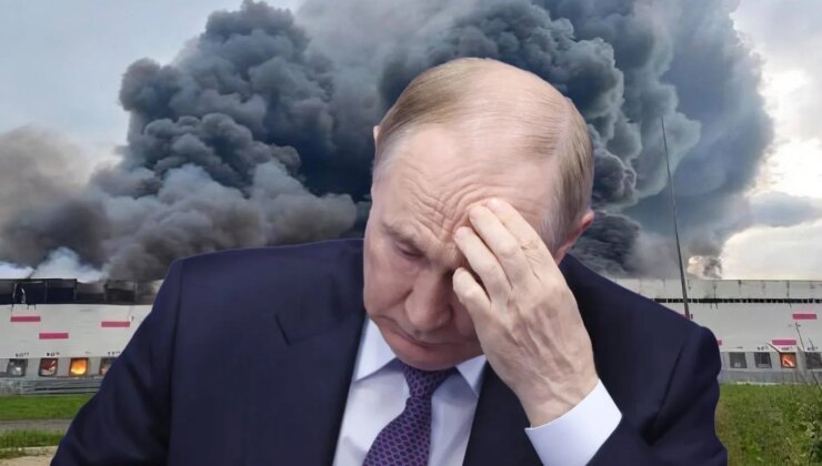 Ukrayna’dan Rusya’ya yeni İHA saldırısı! Dev lojistik merkezi alevlere teslim oldu