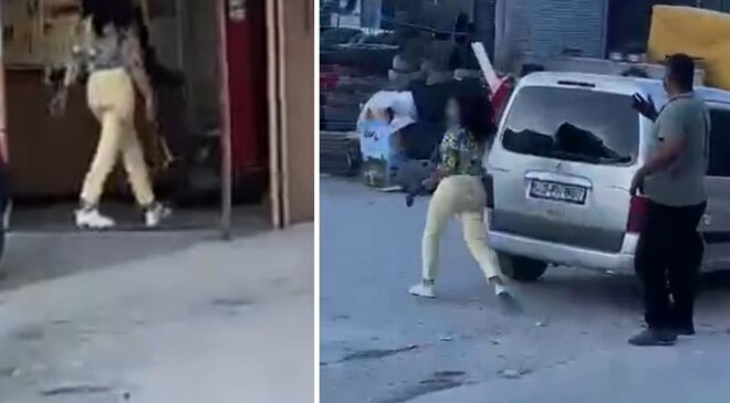 Sanayide çekiçli intikam: Genç kadın sevgilisini dükkanını basıp dehşet saçtı