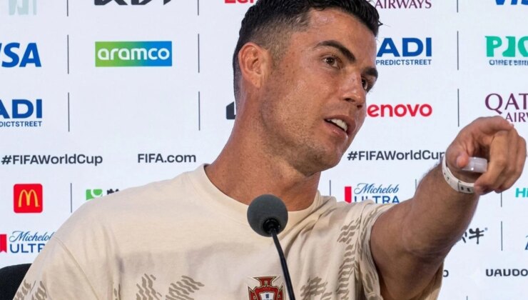 Cristiano Ronaldo’dan gazetecilere fırça