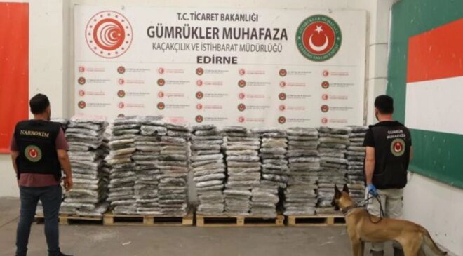 Sınır kapısında dev operasyon: Tam 1 ton 153 kilo uyuşturucu yakalandı