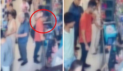 Esenyurt’ta yolda bulduğu kartla 10 bin liralık alışveriş yapan şüpheli kamerada