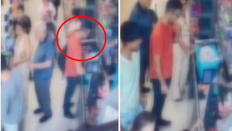Esenyurt’ta yolda bulduğu kartla 10 bin liralık alışveriş yapan şüpheli kamerada
