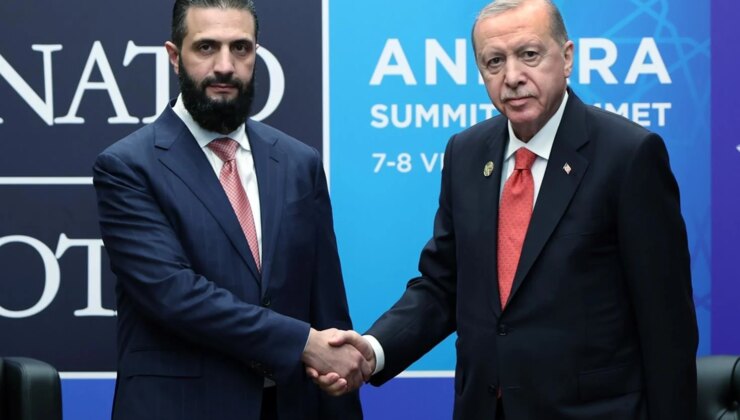 Cumhurbaşkanı Erdoğan ile Şara görüştü