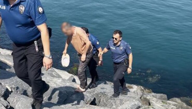 Tam ikna edilmişken kayıp düştü: Talihsiz adam böyle kurtarıldı