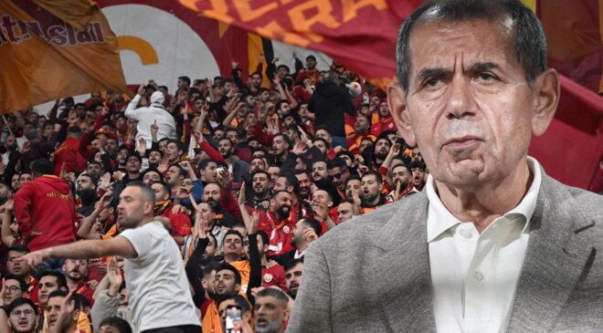 Galatasaray taraftarından Okan Buruk ve Dursun Özbek’e sert tepki