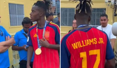 Nico Williams, altın madalyasını Sahra Çölü’nü aşan annesine hediye etti