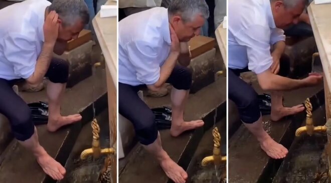 Özgür Özel’in abdest görüntüsü büyük tartışma yarattı