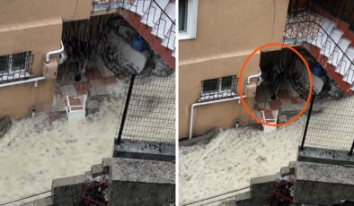 Sağanak dehşetinin yaşandığı İstanbul’da sel sularına çekpasla müdahale etti