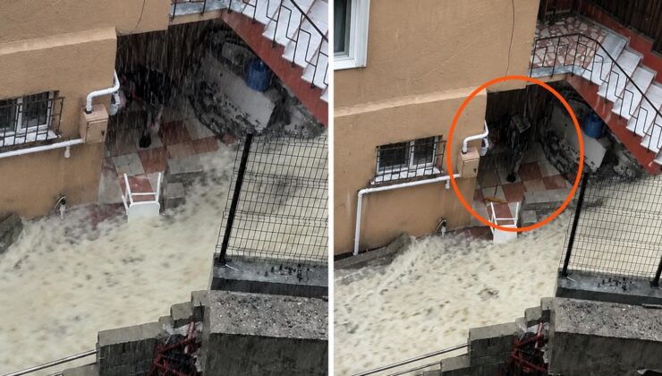 Sağanak dehşetinin yaşandığı İstanbul’da sel sularına çekpasla müdahale etti