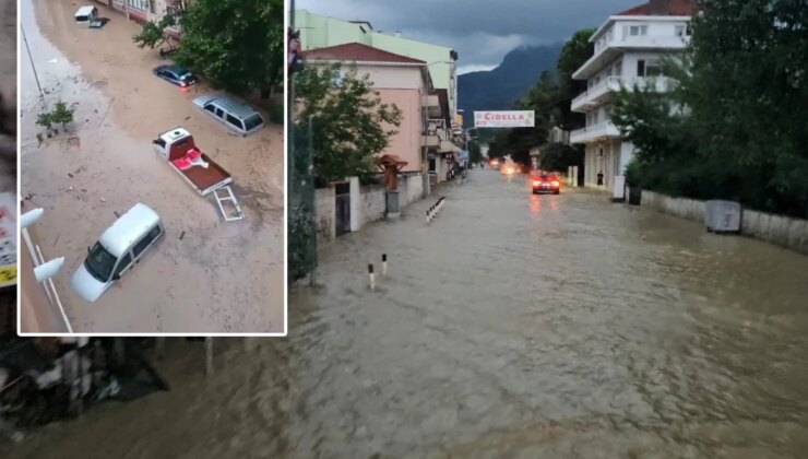 Temmuz sıcağında bir ilimizi sel vurdu: İlçe merkezi su altında kaldı