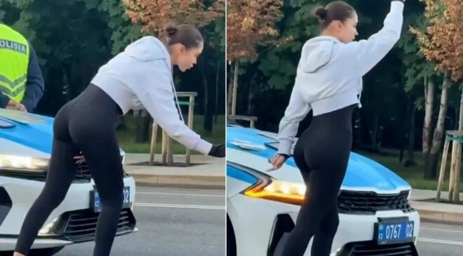 Trafik cezasına üzüleceğine bakın ne yaptı