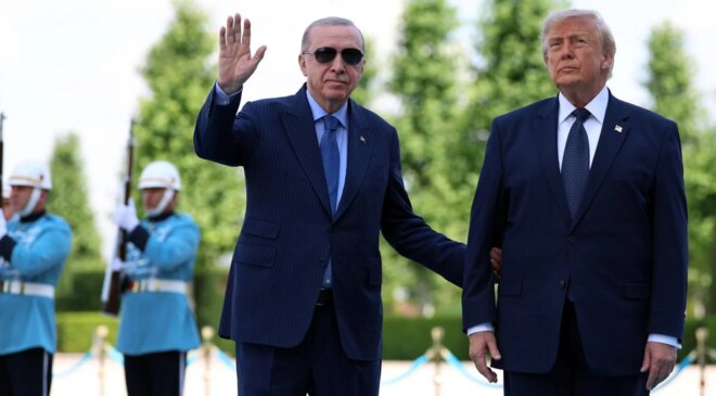 Trump Ankara’da Diriliş Ertuğrul dizisinin müziğiyle karşılandı