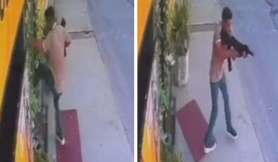 Sevgilisinin çalıştığı eğlence mekanı önünde pompalı tüfekle ateş rastgele ateş açtı