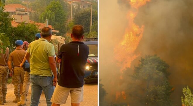 Muğla’nın Fethiye ilçesinde orman yangını! Tahliyeler başladı