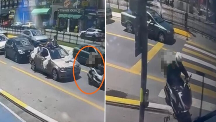 Bahşiş almak için konvoya dalıp kazaya neden olan kuryeye 101 bin lira ceza kesildi