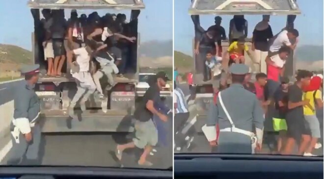 İspanya’da göçmen krizi! Bu kez yüzerek değil kamyon kasasında geldiler