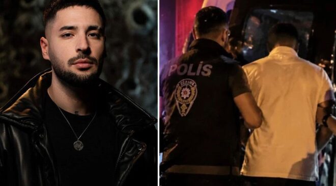 Rapçi “Uzay” sahnede olduğu sırada gözaltına alındı