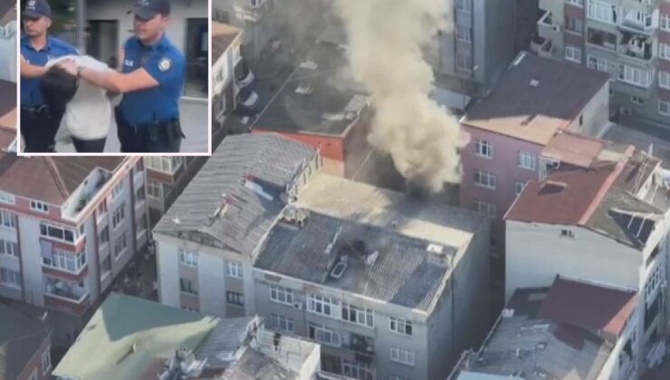Annesinden para alamayınca evi ateşe verip kaçan kundakçı yakalandı