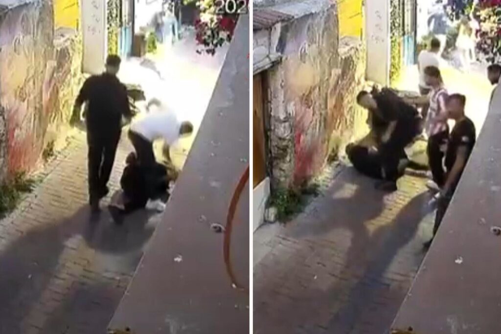 Kuşadası'nda cinayet anı kamerada: 4 şüpheli tutuklandı